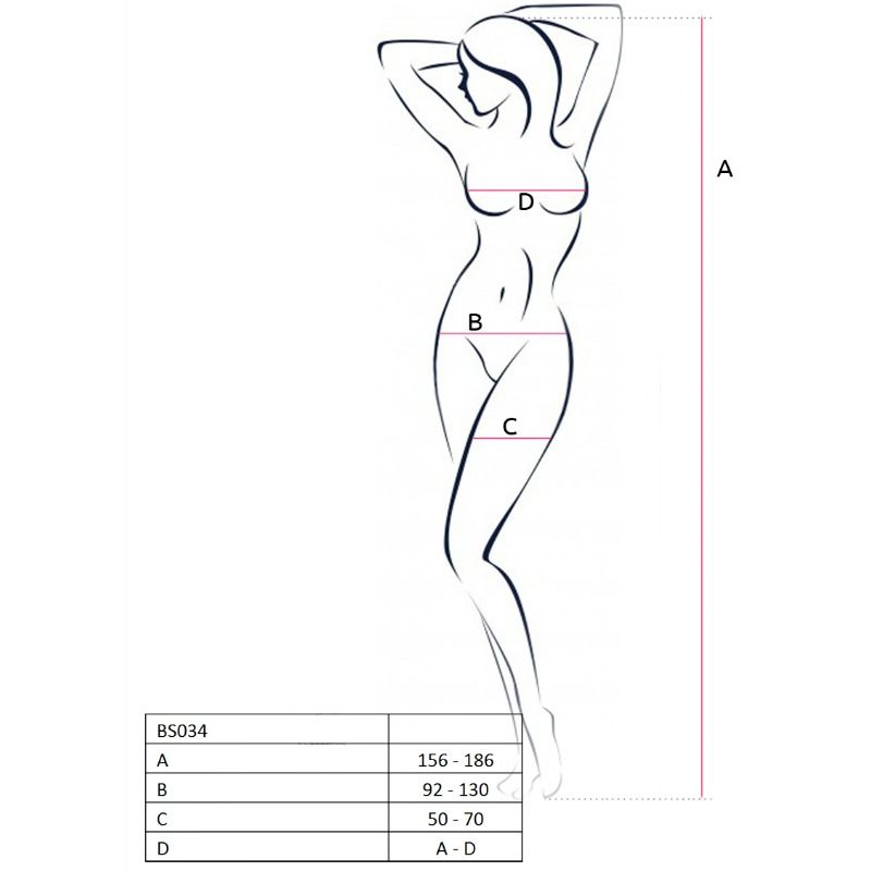 Pasja Czerwona Bodystocking