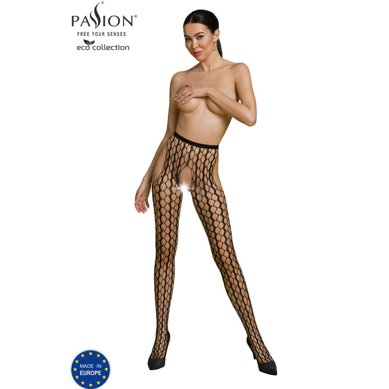 Bodystocking Eco Passion Noir - Body Eco Passion Negro