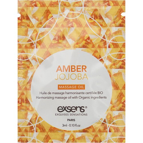 Olej do masażu Exsens Amber Jojoba 3 ml z kamieniami bursztynowymi