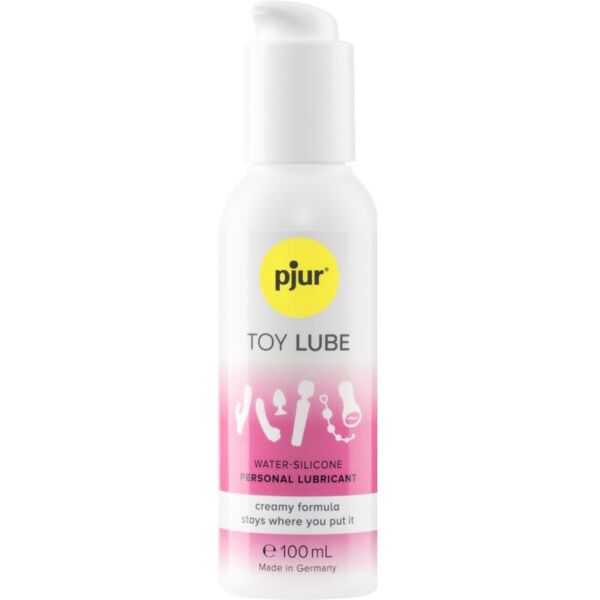 Opakowanie 100 ml lubrykantu hybrydowego z wodą i silikonem Pjur Woman Toy Lube
