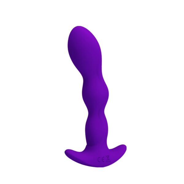 Silikonowy wibrator analny Pretty Love BI-040068-1 z uchwytem