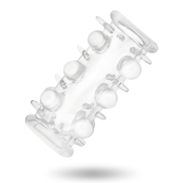 Przezroczysta nakładka na penisa Addicted Toys Penis Sleeve Clear z fakturą