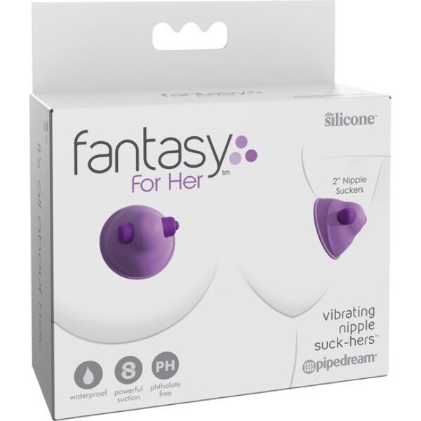Stymulator sutków Fantasy For Her Vibrating Nipple Suck-Hers z silikonową miseczką