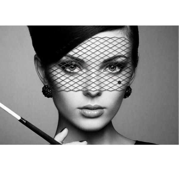 Czarna winylowa maska Bijoux Indiscrets Mask Louise