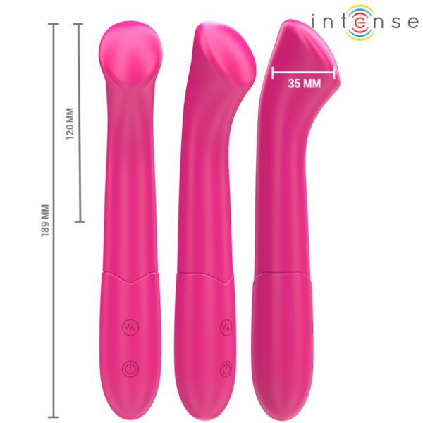 Elastyczny wibrator Intense Fun Paty z silikonu, 19 cm