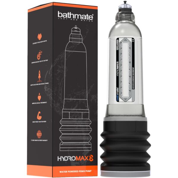 Przezroczysta pompka do penisa Bathmate HydroMax 8