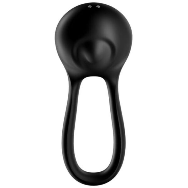 Wibrujący pierścień erekcyjny Satisfyer Majestic Duo w kolorze czarnym