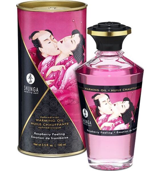 Butelka olejku do masażu Shunga z efektem ciepła, 100 ml