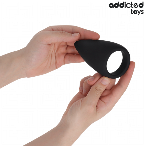 Pierścień erekcyjny Addicted Toys w kształcie łzy, bez wibracji