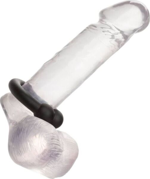 Pierścień erekcyjny CalExotics Alpha Muscle Ring z czarnego silikonu