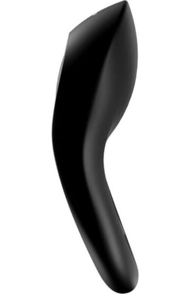 Czarny pierścień wibracyjny Satisfyer Legendary Duo z dwoma pierścieniami i przednim stymulatorem