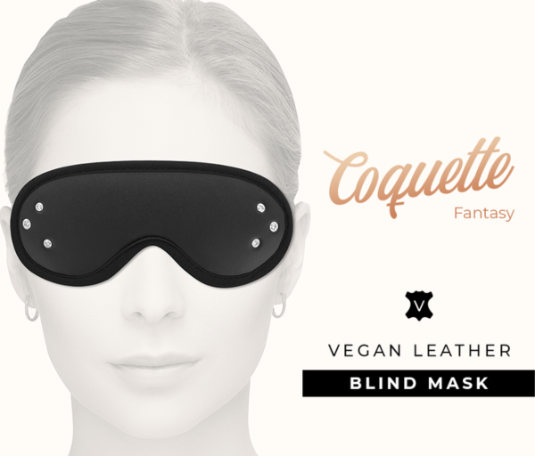 Opaska na oczy Coquette Chic Desire Fantasy z wegańskiej skóry do bondage