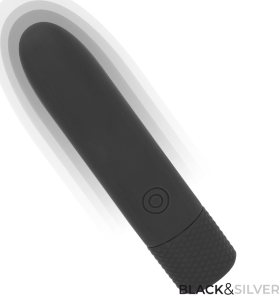 Czarny wibrator pocisk Black&Silver Geri