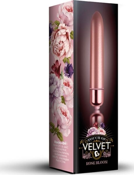 Wibrator pocisk Rocks Off Touch of Velvet Rose Bloom w kolorze różowego złota