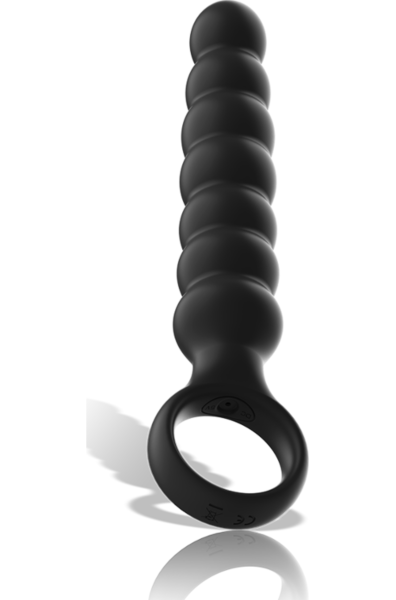 Czarny wibrujący korek analny Black&Silver Bob