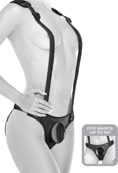 Uprząż strap-on Pipedream Body Dock z płytką mocującą i regulowanymi paskami