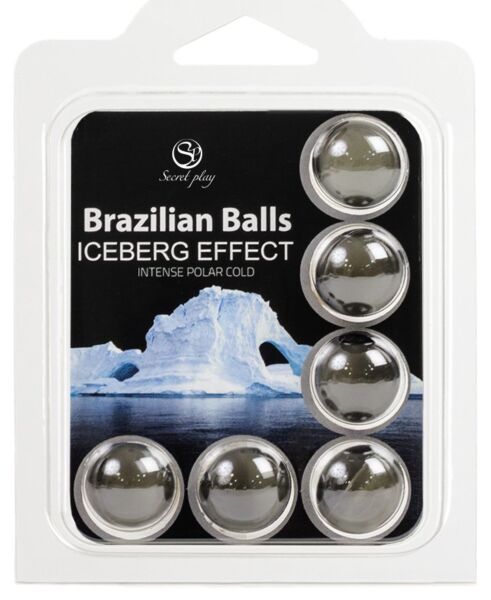 Zestaw 6 kulek Brazilian Balls Iceberg Secret Play, olejek do masażu w kulkach z efektem chłodzenia