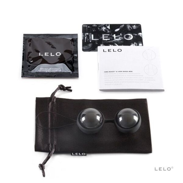 Kulki gejszy LELO LUNA Beads Noir z łącznikiem i sznurkiem do wyjmowania
