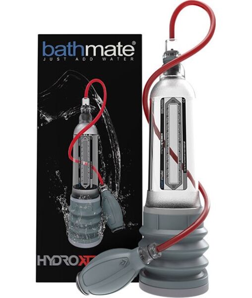 Próżniowa pompka do penisa Bathmate HydroXtreme 9, przezroczysta, z gruszką ręczną