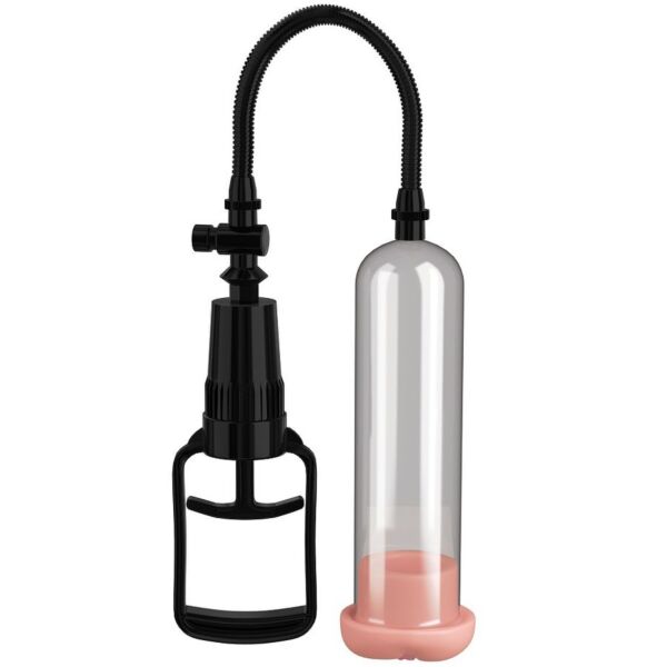 Pump Worx Pussy Pump z przezroczystym cylindrem, końcówką o wyglądzie pochwy i ręcznym uchwytem