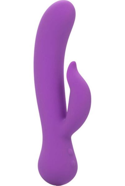 Wibrator podwójnie stymulujący CalExotics First Time Rechargeable Pleaser w kolorze fioletowym