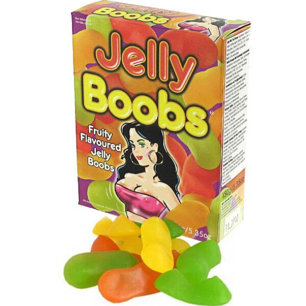 Opakowanie żelków Spencer & Fleetwood Jelly Boobs w kształcie piersi