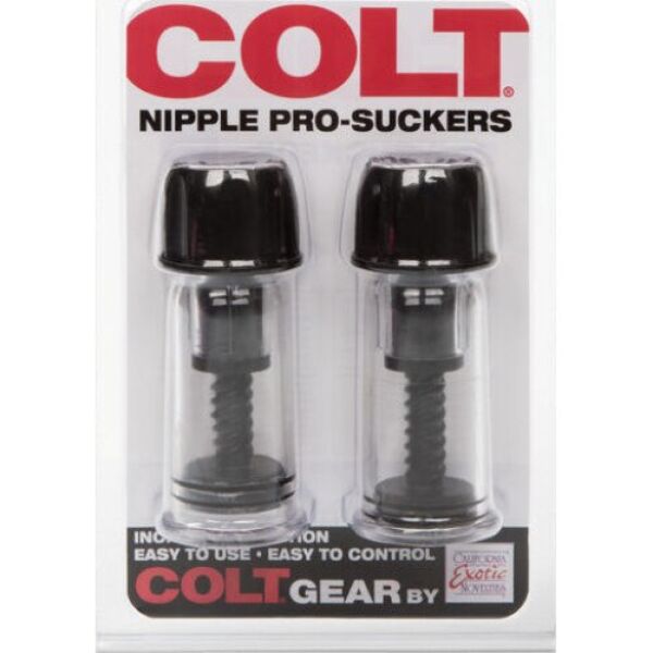 Przyssawki na sutki Colt Nipple Pro-Suckers z cylindrem i mechanizmem regulacji przez obrót