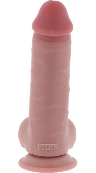 Dildo realistyczne Get Real Deluxe Extra Thick z jądrami i przyssawką u podstawy