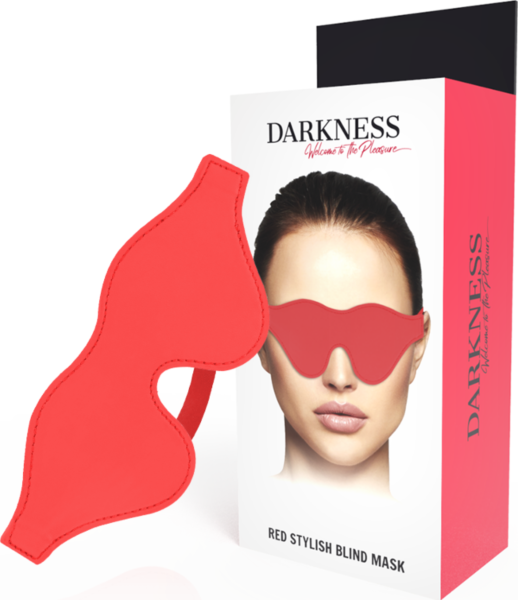 Opaska na oczy Darkness Stylish z PVC z elastycznym paskiem