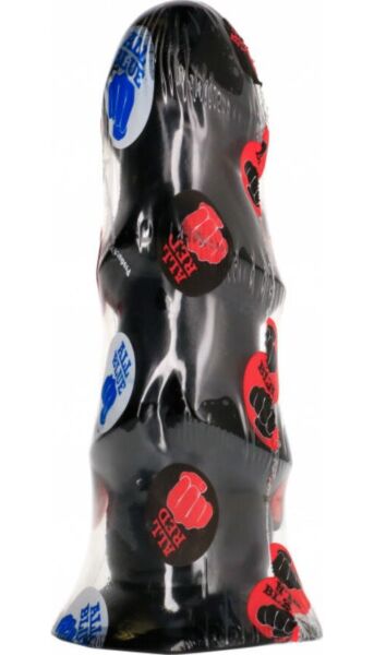 Dildo All Black Triple Wand 17 cm z trzema stopniowanymi wypustkami