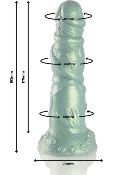 Dildo EPIC Hades inspirowane mitologią, z szeroką podstawą