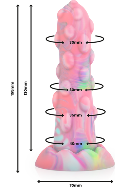 Dildo Epic Nixie z silikonu z podstawą z przyssawką