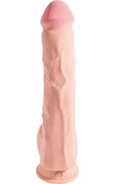 Dildo King Cock Plus marki Pipedream, o potrójnej gęstości, z jądrami