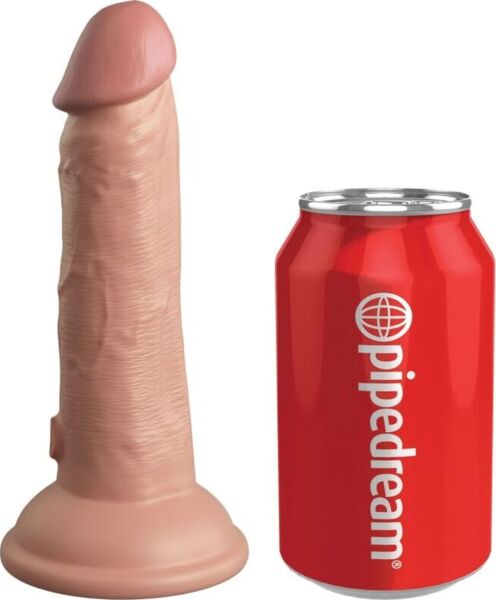 Realistyczne dildo wibrujące King Cock Elite 15,2 cm z podstawą na przyssawkę