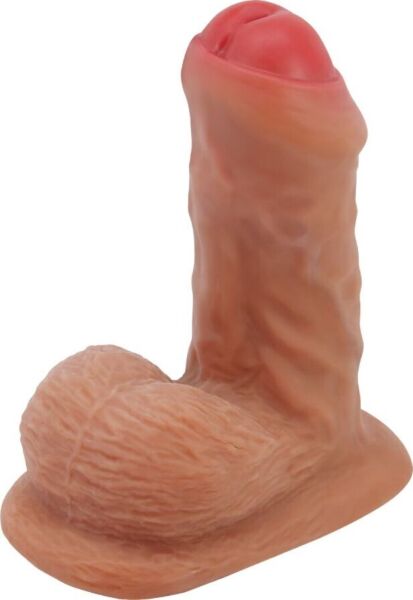 Realistyczne dildo Pretty Love BW-008136N z przyssawką i jądrami u podstawy