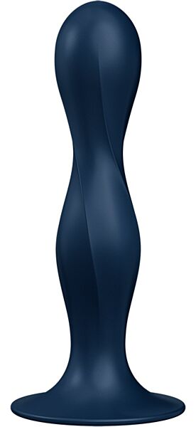 Dildo Satisfyer Double Ball-R z podstawą z przyssawką i dwiema kulkami w środku