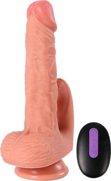 Realistyczny wibrator dildo SHEQU Hayden 16 cm ze stymulatorem łechtaczki
