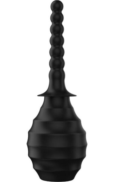Irygator analny Mr Play BLKM7 Super Power w kolorze czarnym, z gruszką i końcówką
