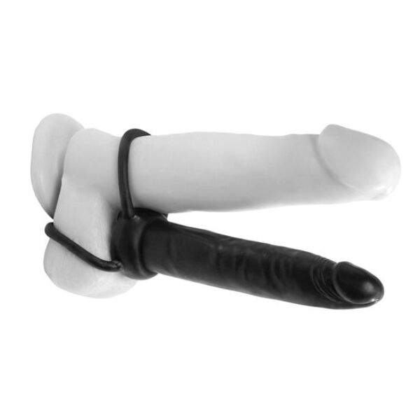 Uprząż strap-on do podwójnej penetracji Pipedream Anal Fantasy Double Trouble z dildo i dwoma pierścieniami