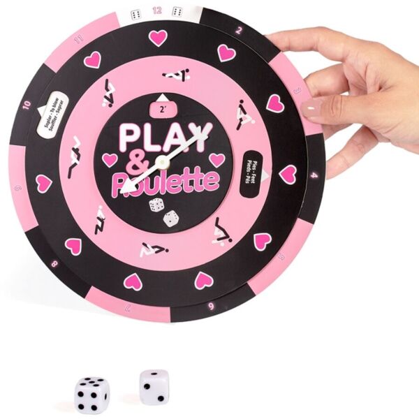 Gra Secret Play Play & Roulette z ruletką i dwiema sześciennymi kostkami