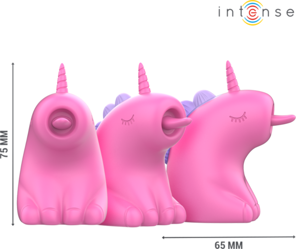 Stymulator łechtaczki Intense Pinkie w kształcie jednorożca, w kolorze fuksji