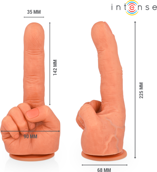 Giętkie dildo do punktu G Intense Hubert z przyssawką