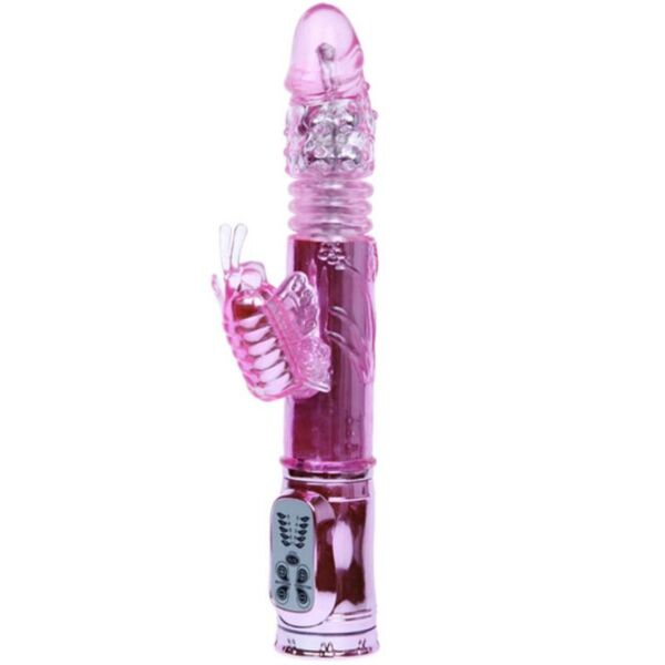Wibrator rabbit Baile Rabbit Throbbing Butterfly z ramieniem do stymulacji łechtaczki
