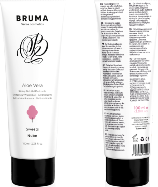 Opakowanie lubrykantu na bazie wody Bruma Aloe Vera