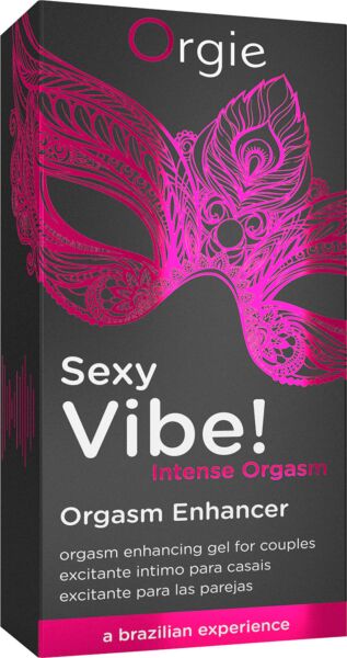 Opakowanie airless 15 ml żelu stymulującego Orgie Sexy Vibe! Intense Orgasm