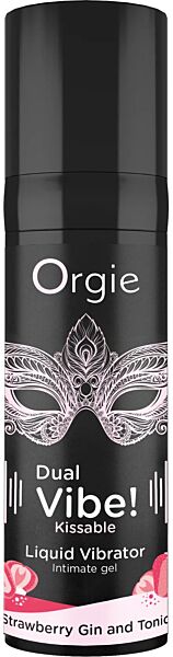 Żel intymny do całowania Orgie Dual Vibe, 15 ml