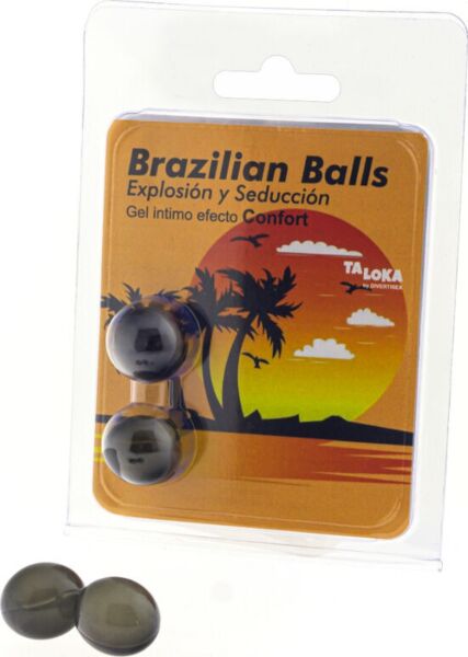 Zestaw 2 kulek z lubrykantem Brazilian Balls Efecto Confort