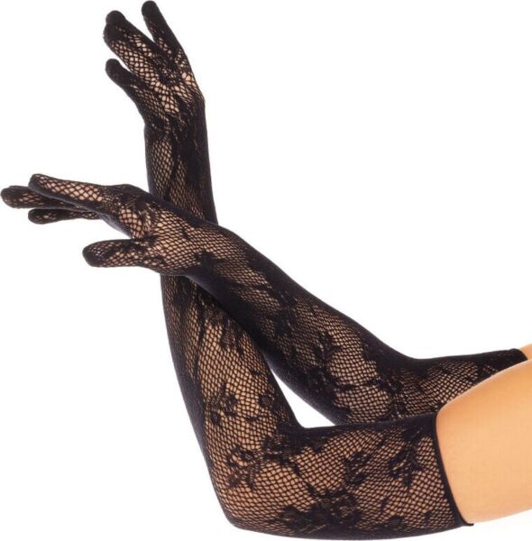 Długie rękawiczki koronkowe Leg Avenue Lace Opera Length