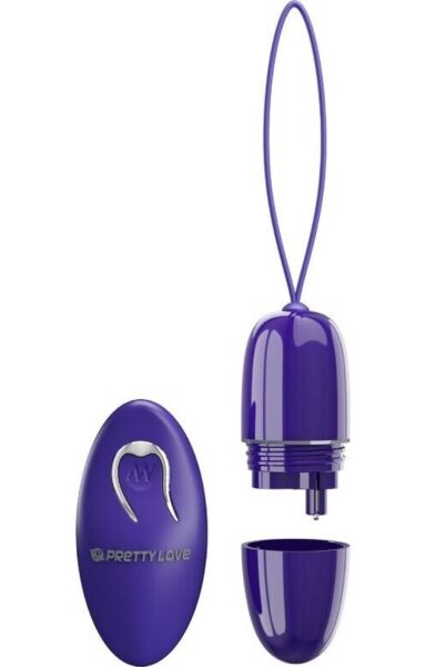Wibrujące jajeczko Pretty Love Selkie Mini w kolorze fioletowym, z pilotem