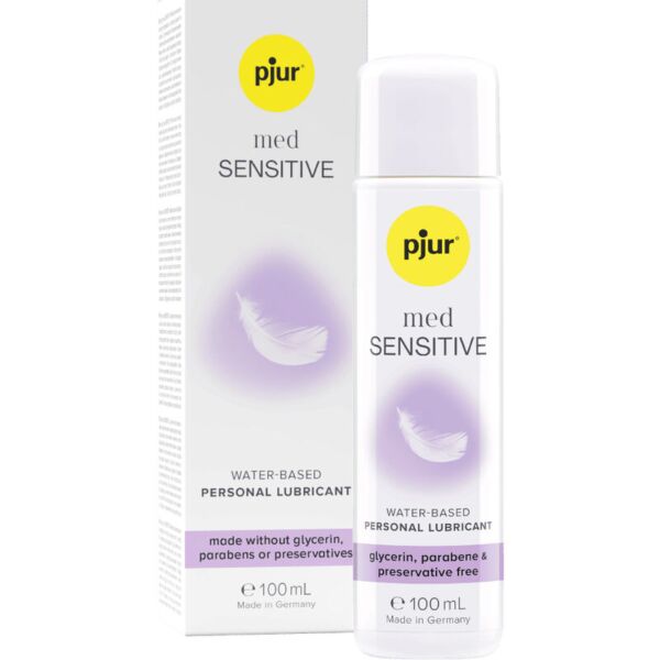 Lubrykant na bazie wody Pjur Med Sensitive Glide w opakowaniach 2 ml i 100 ml